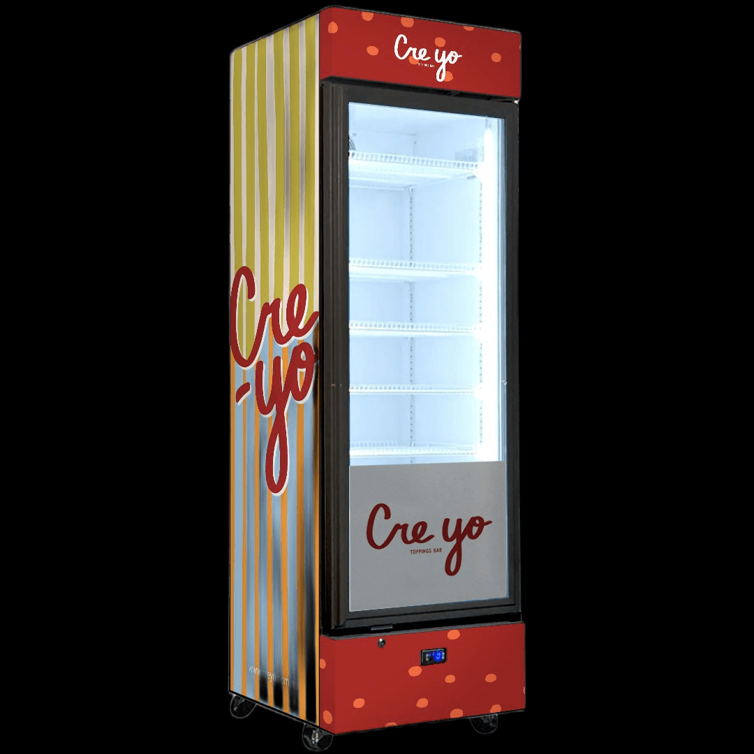 Creyo Toppings Bar custom branded 160l fridge